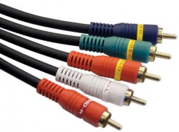 5 RCA  TO  5 RCA  6 FT  ,3 VIDEO + 2 AUDIO HDTV