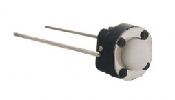 MICRO SWITCH, DIAMETER 4.5 MM, HEIGHT OF BUTTON 2MM, 2 LEGS