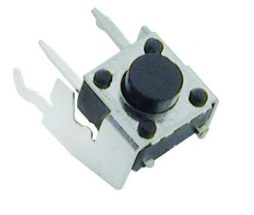 MICRO SWITCH, WITH SUPPORT , 6X6MM, HEIGHT FROM BOTTOM 4.3 MM, 2LEGS