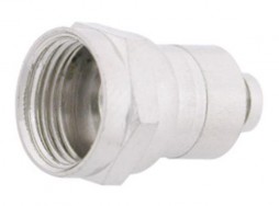 F Connector W/1/4' Ring Attach