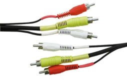 3 RCA TO 3 RCA 6FT. AUDIO/VIDEO RG59