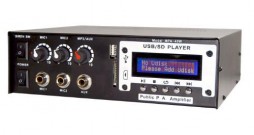 PA AMP. W/MP3-USB BUILT IN PLAYER 40W 12-110V