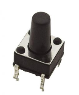 MICRO SWITCH, 6X6MM, HEIGHT OF BUTTON 9.5MM, 4 LEGS