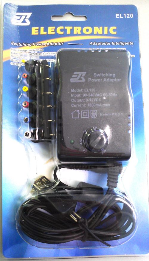 AC/DC ADAPTOR 1800ma WITH USB 90-240 Vca
