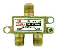 TWO WAY SPLITTER 5-900mhz GOLD