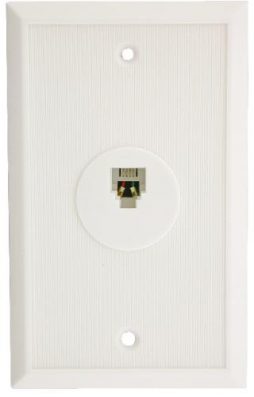 4C WALL PLATE WHITE