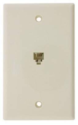 4C WALL PLATE SMOOTH IVORY